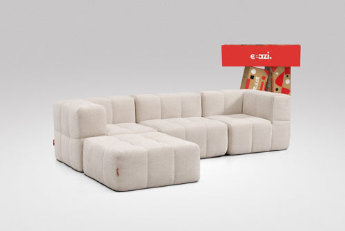 4-Piece Modular Sofa – Beige