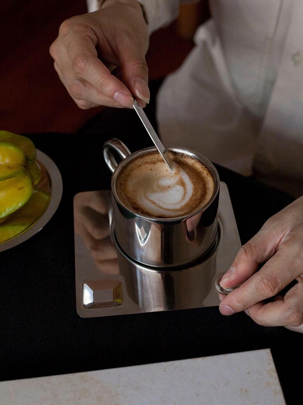 Industrial-style coffee set