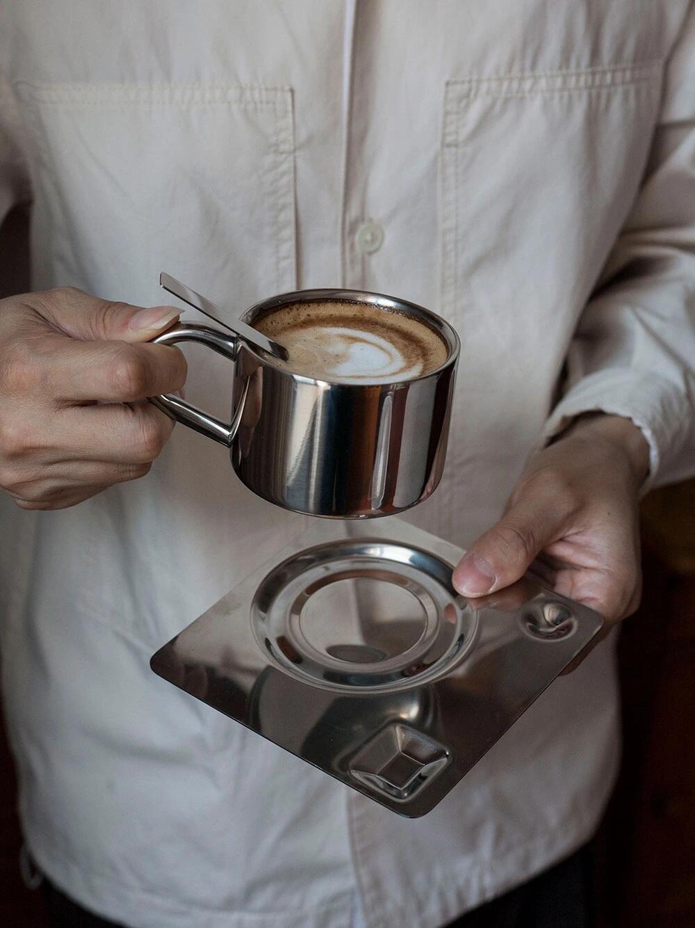 Industrial-style coffee set