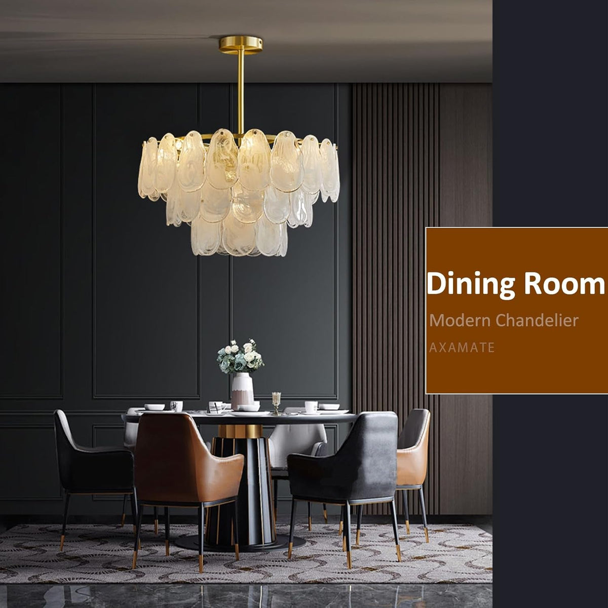24Inch Gold Elegant Chandelier Pendant Lighting Fixture