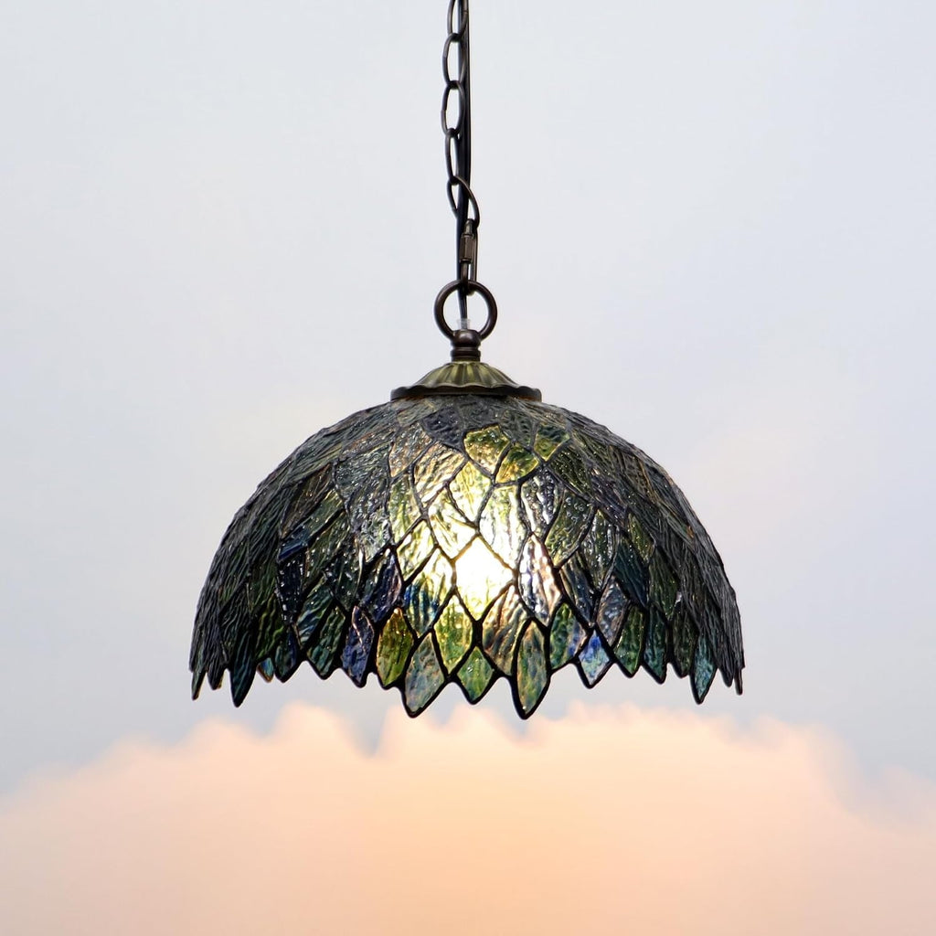 Multicolor Tiffany Style Stained Glass Hanging Lamp